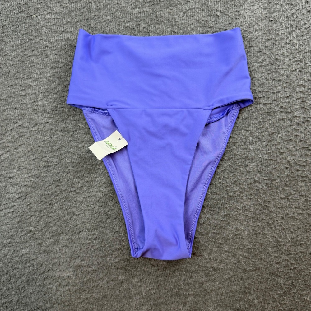 Aerie Bikini Bottoms Women's XXS Purple High Cut Cheeky High Waist Swim 38824975